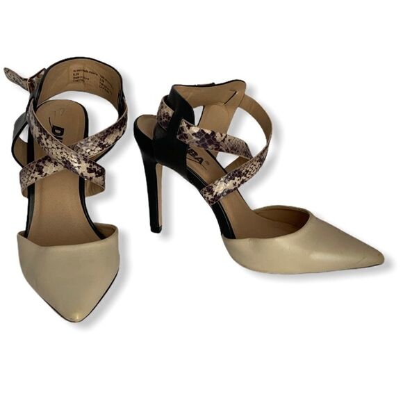 DIBA Snake Print Heels - Picture 1 of 7